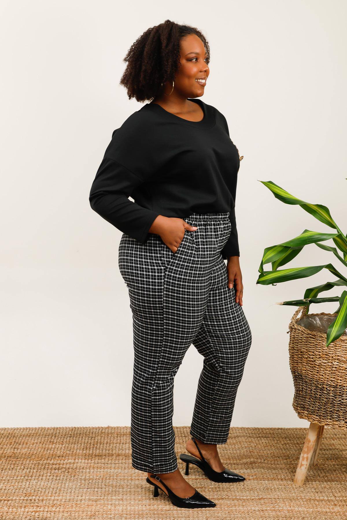 Plus size pants i Stor Storlek