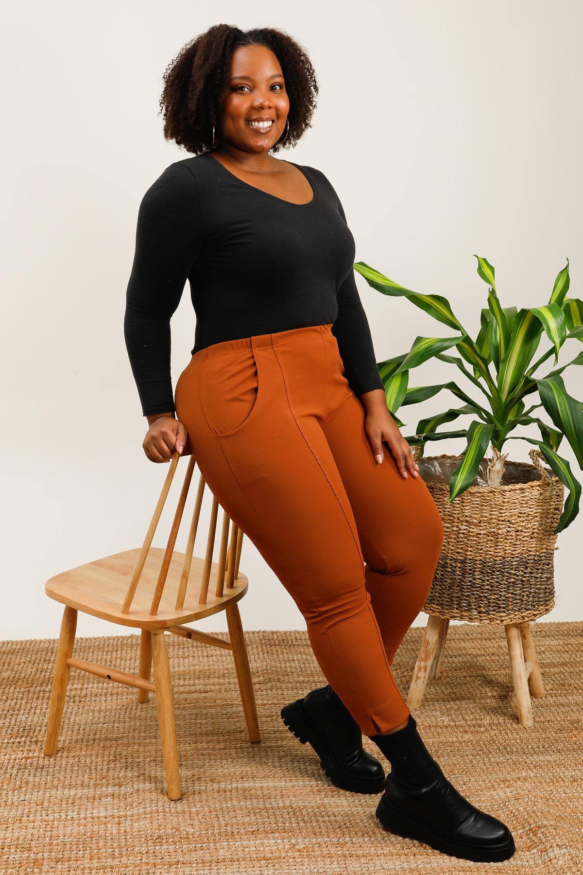 Plus size pants i Stor Storlek