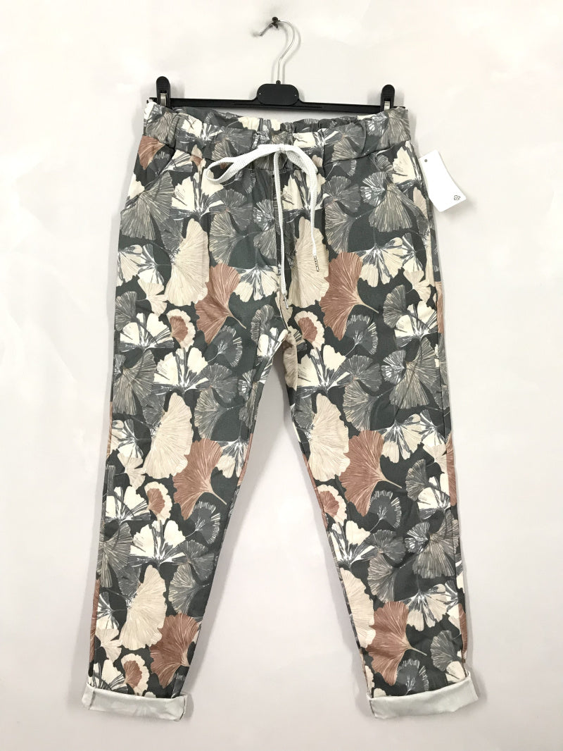 Plus Size Skaltryck byxor