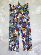 Plus Size Crystal Printed Pants