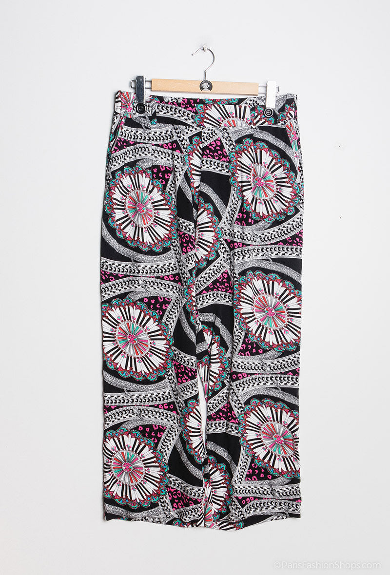 Plus Size Mönstrade Byxor