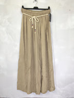 Plus Size Wide pants with drawstring