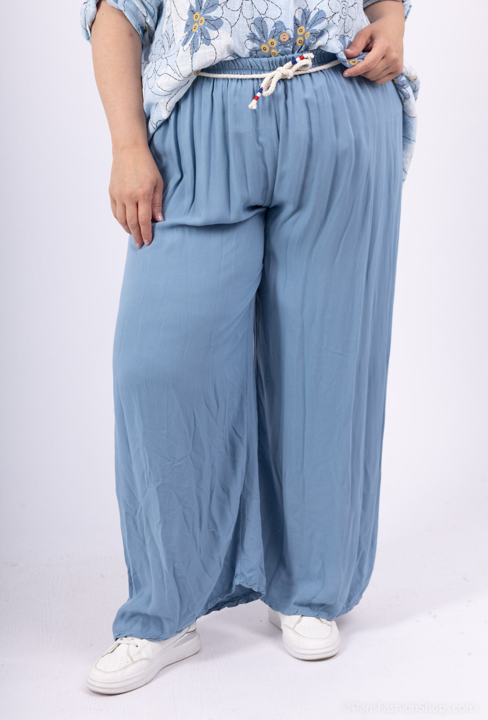 Plus Size Vida Vida Byxor med Dragsko