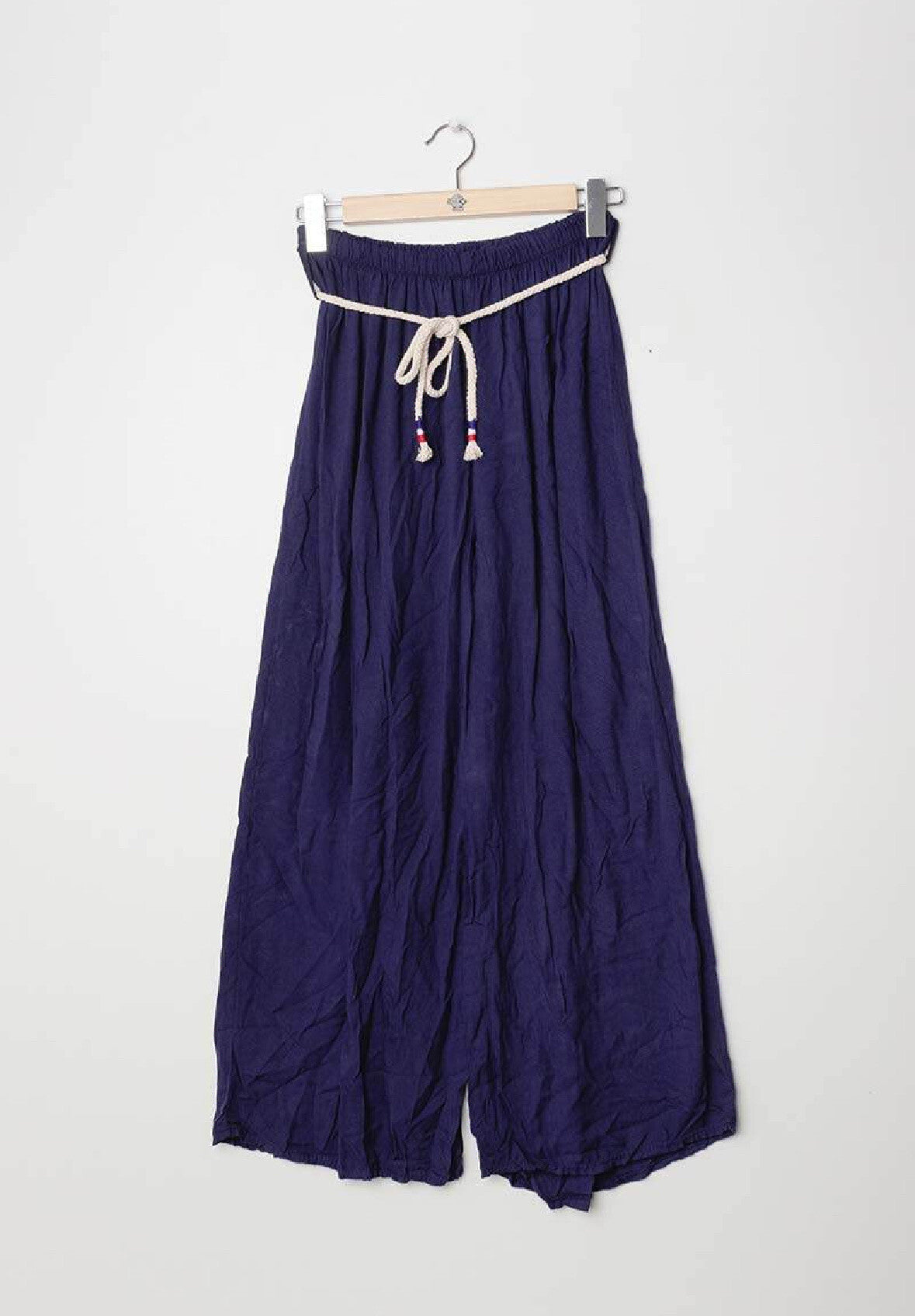 Plus Size Wide pants with drawstring