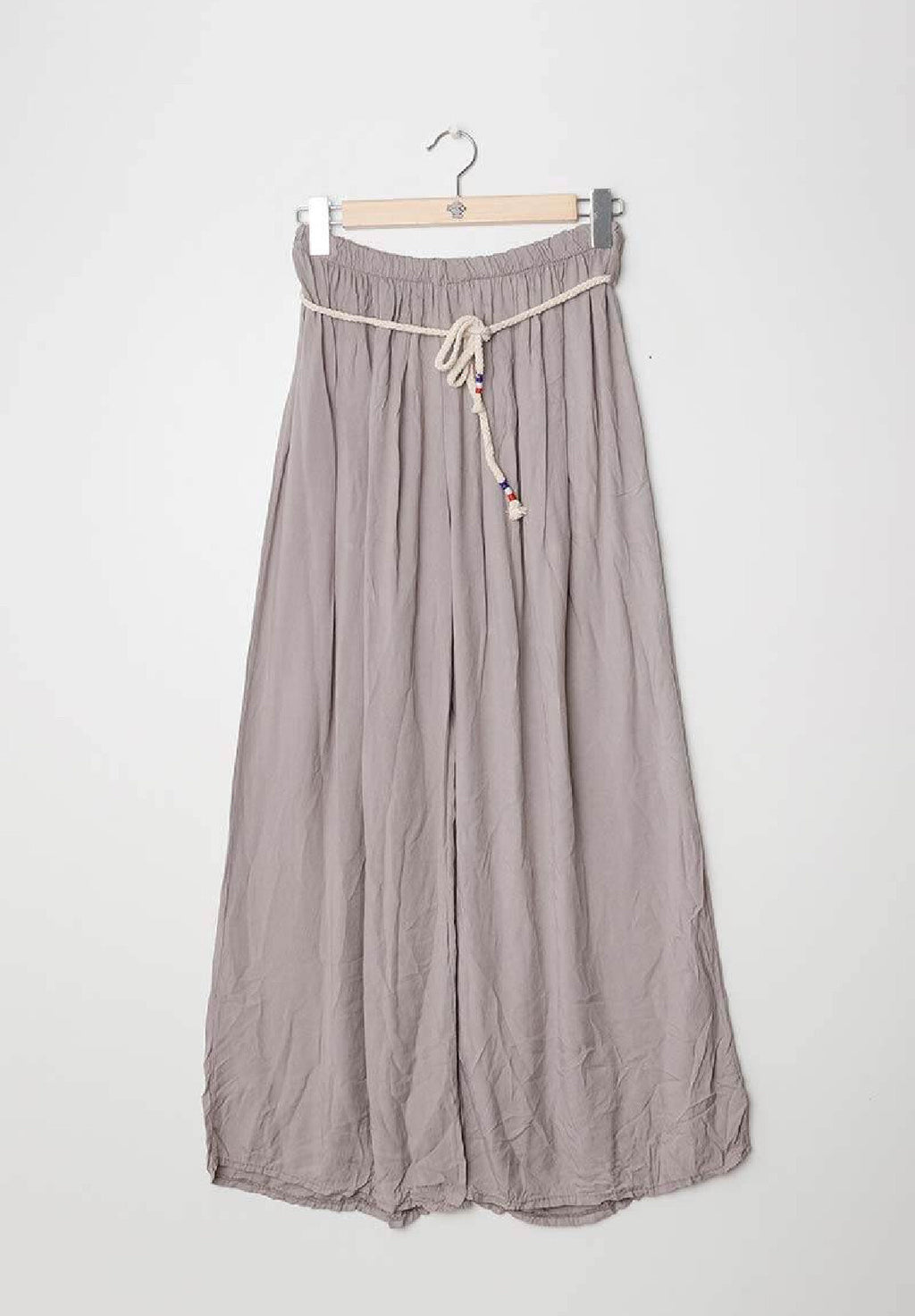 Plus Size Wide pants with drawstring