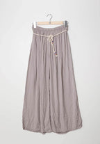 Plus Size Wide pants with drawstring