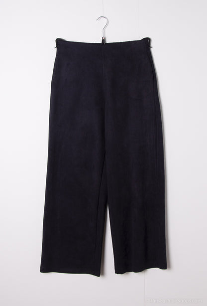 Plus Size Wide suede pants