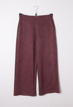 Plus Size Wide suede pants