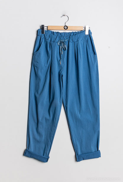 Plus Size Super stretchy pants with front pleats