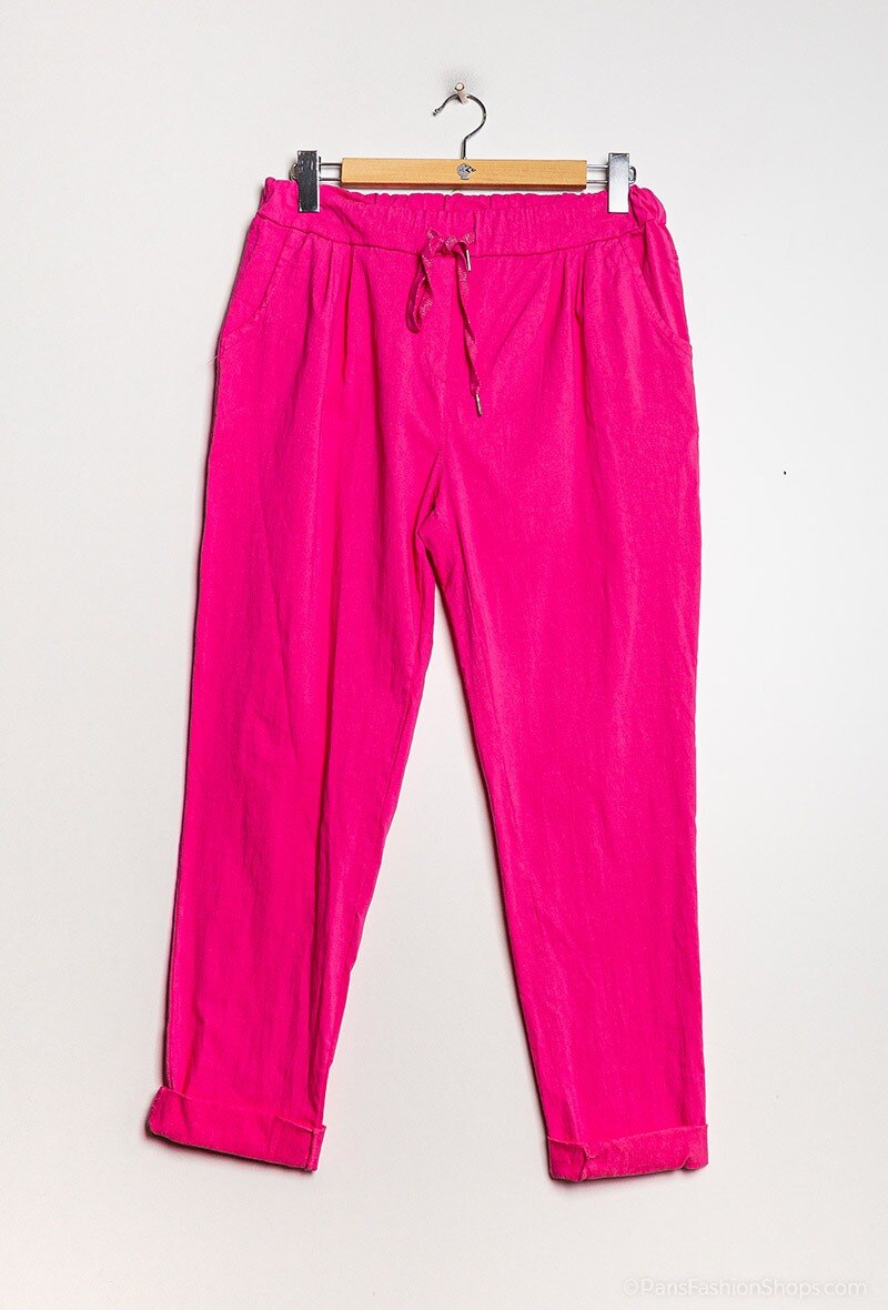 Plus Size Super stretchy pants with front pleats