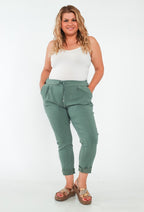 Plus Size Super Stretchy Pants med Frontveck