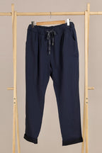 Plus Size Super stretchy pants with front pleats