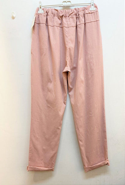 Plus Size Super Stretchy Pants with Front Pleats