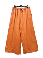 Cotton gauze wide leg pants i Stor Storlek
