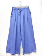 Plus Size Cotton gauze wide leg pants