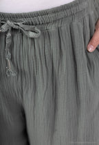 Bomullsgaze Vida Byxor i Stor Storlek