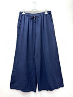 Plus Size Cotton gauze wide leg pants