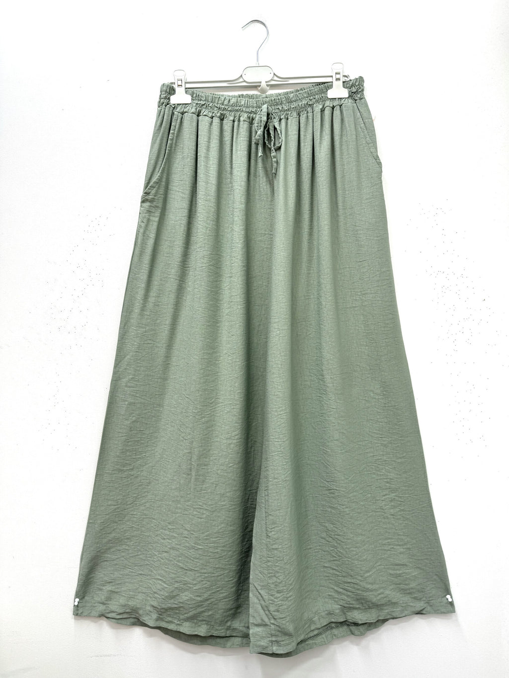 Plus Size Palazzo Byxor i Viskos