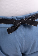 Plus Size Carrot Pants / Paperbag Denim Pants