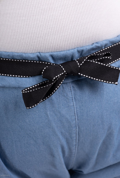 Plus Size Carrot Pants / Paperbag Denim Pants