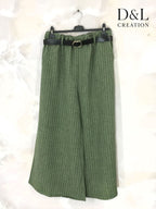 Striped wide-leg pants sizes 38 to 50 i Plus Size