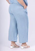 Plus Size Stora benbyxor med Tencel T40 denimfickor T52