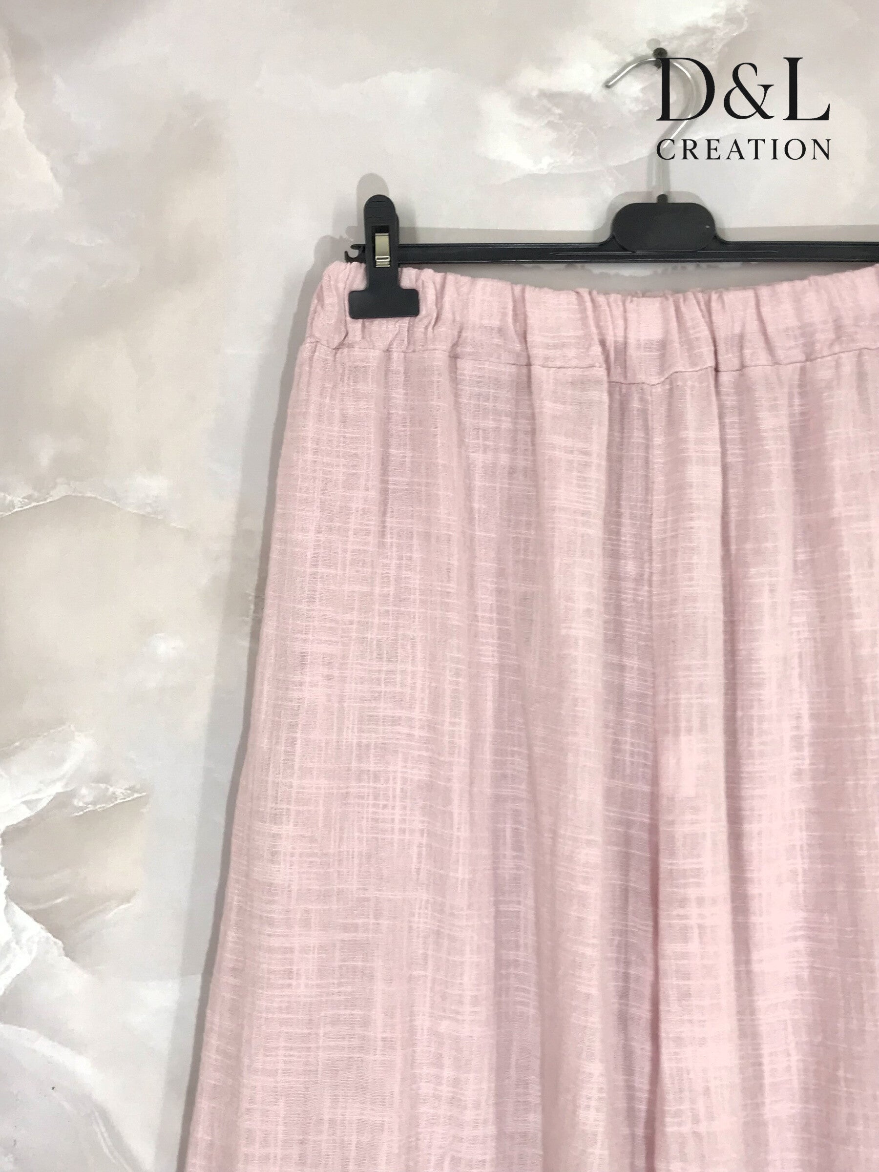 Plus Size Bomull vidbyxor med spetsdetaljer