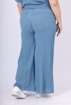Plus Size Ultra Stretch T40-T50 Leggings i Embossed Cotton