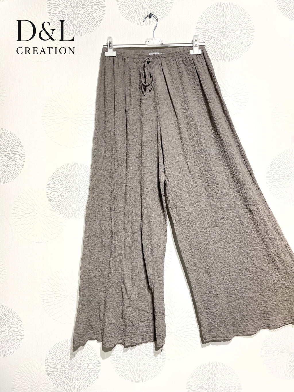 Plus Size Ultra Stretch T40-T50 Leggings i Embossed Cotton