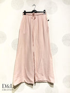 Plus Size Large leg pants in double cotton gauze T38 at T48