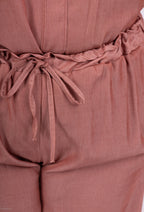 Plus Size Lyocell Vida byxorna med vida ben och fickor