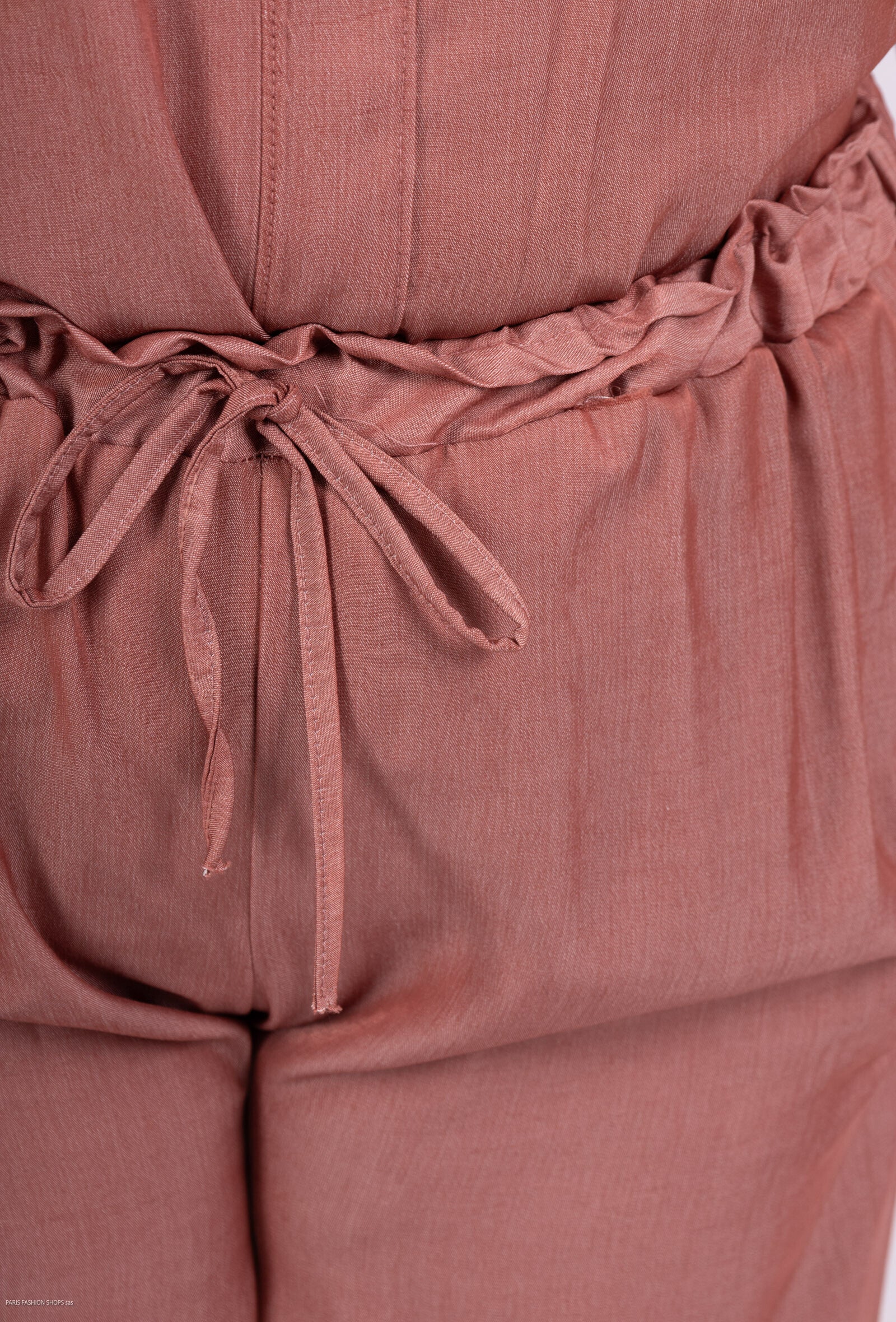 Plus Size Lyocell Vida byxorna med vida ben och fickor
