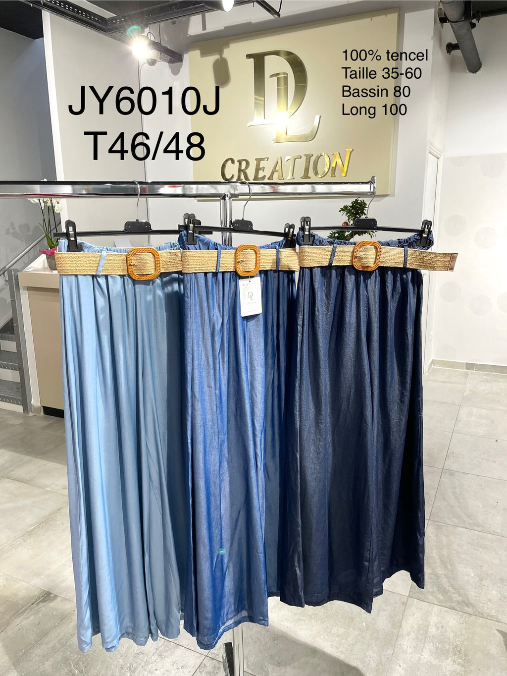 Plus Size Flexibla Téncel Byxor för Kvinnor