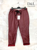 Faux leather pants sizes 38 to 48 i Stora Storlekar