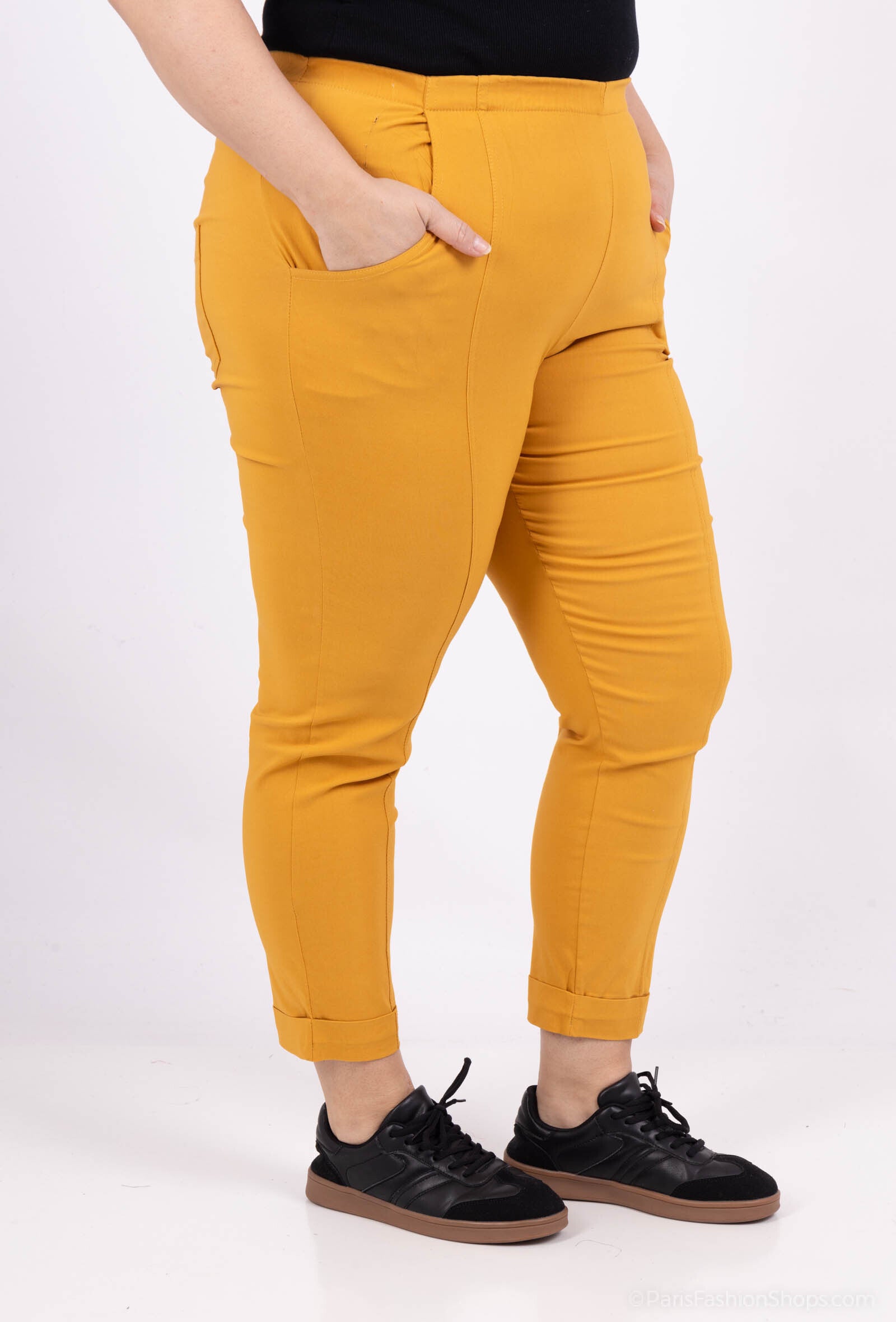 Plus Size Stretchbyxor för Alla Säsonger