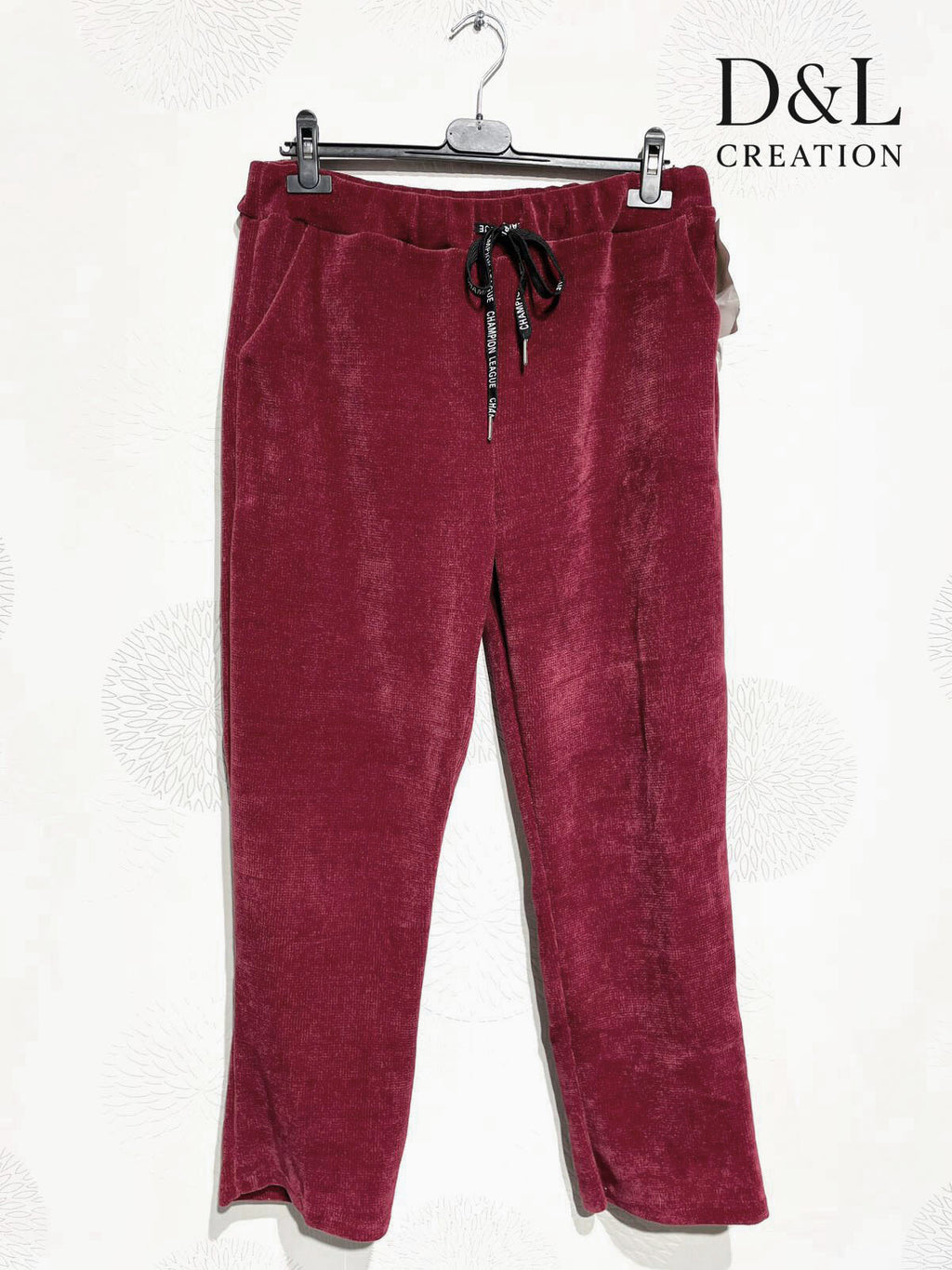 Velvet jogger-style pants storlek 38 till 50 i Stor Storlek