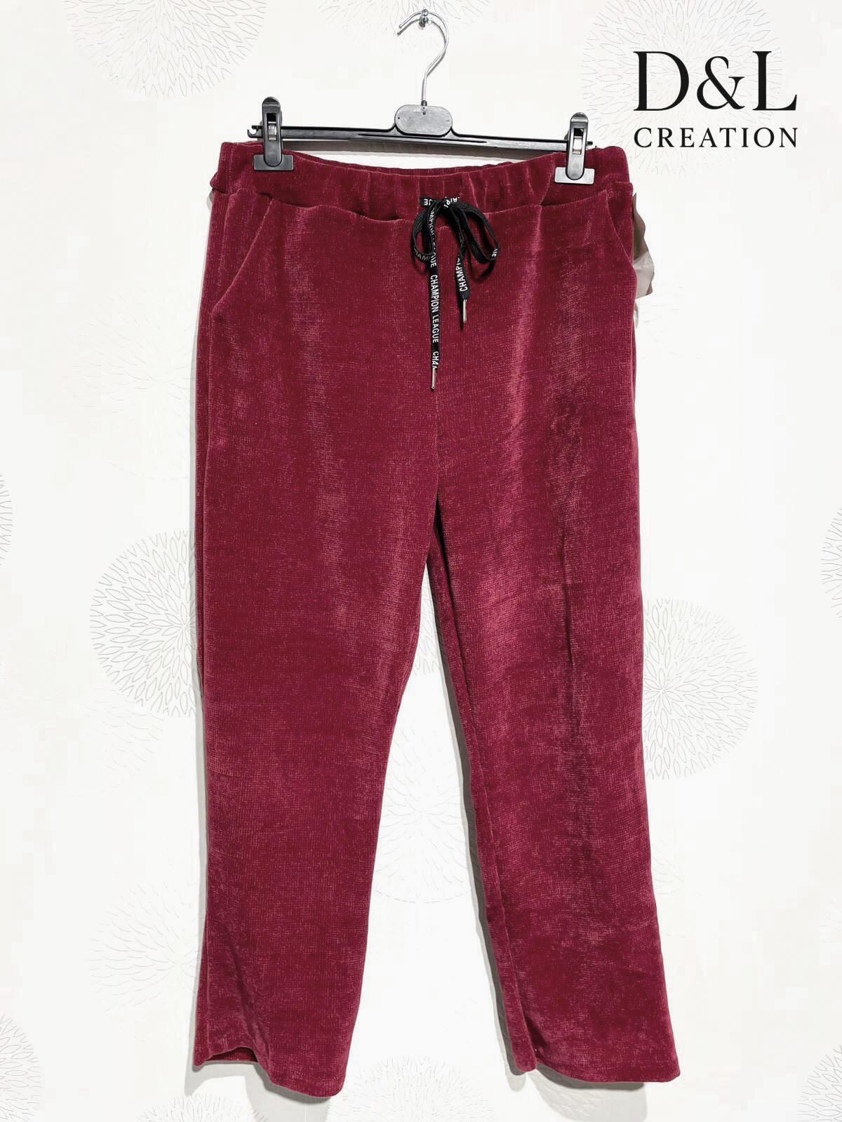 Velvet jogger-style pants storlek 38 till 50 i Stor Storlek