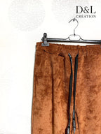 Velvet jogger-style pants storlek 38 till 50 i Stor Storlek