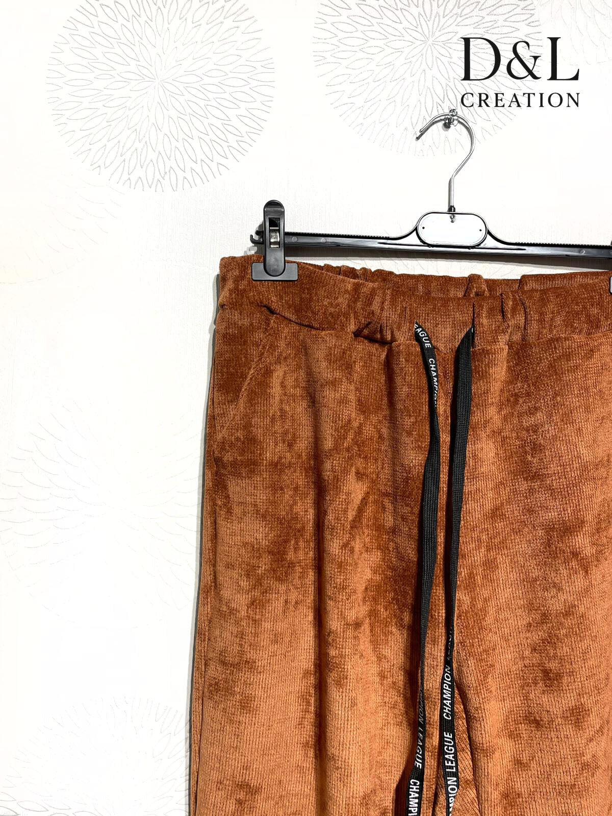 Velvet jogger-style pants storlek 38 till 50 i Stor Storlek