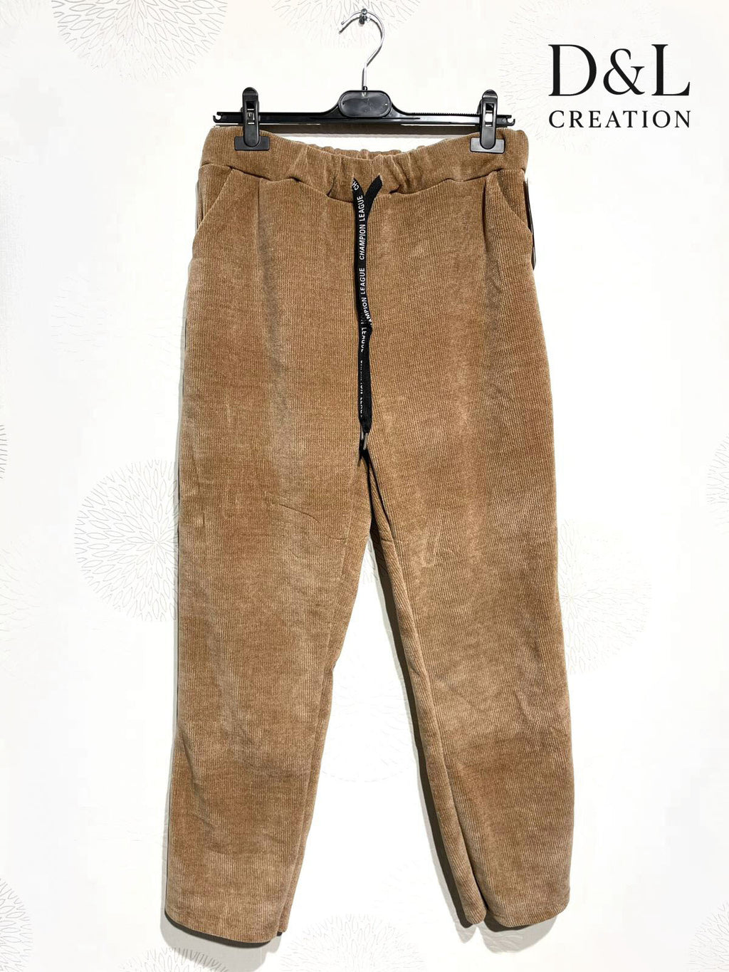 Velvet jogger-style pants sizes 38 to 50 i Stor Storlek