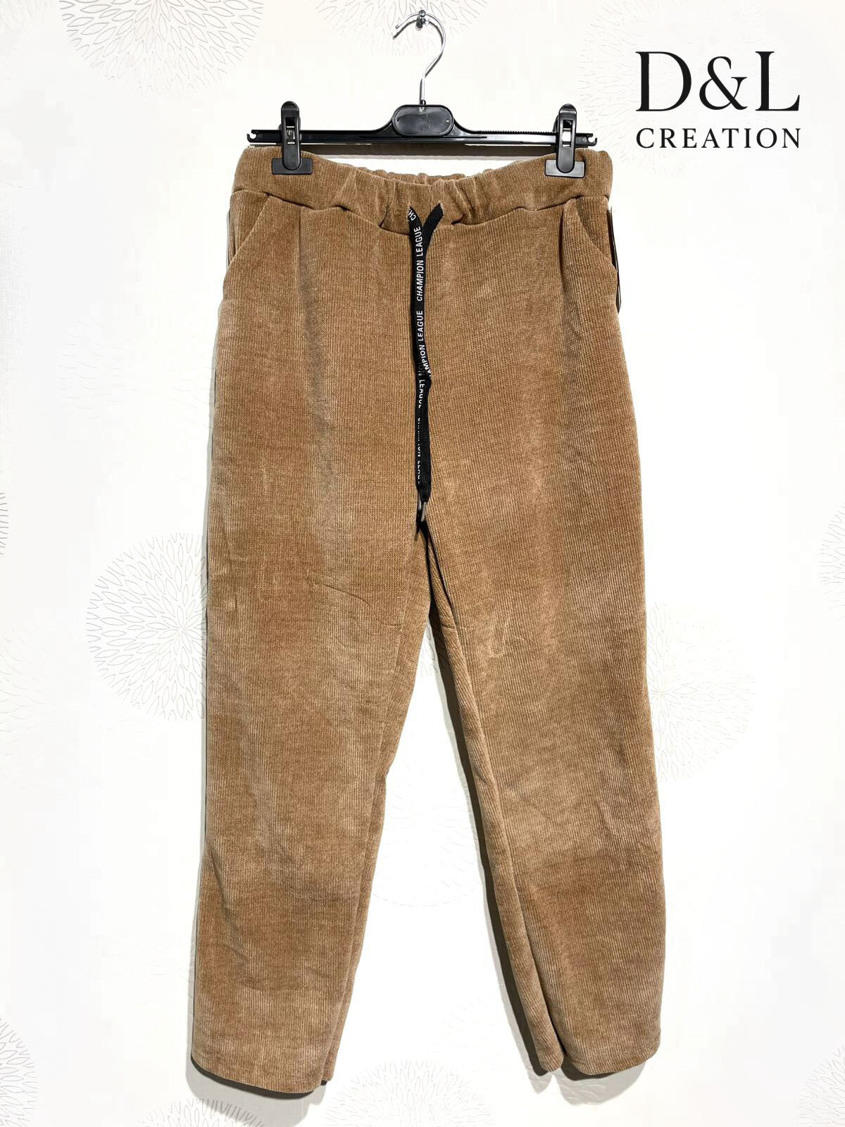 Velvet jogger-style pants sizes 38 to 50 i Stor Storlek