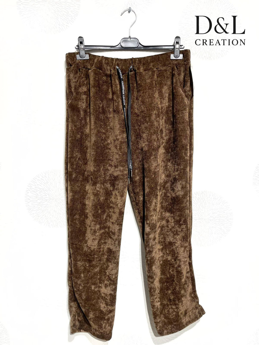 Velvet jogger-style pants sizes 38 to 50 i Stor Storlek