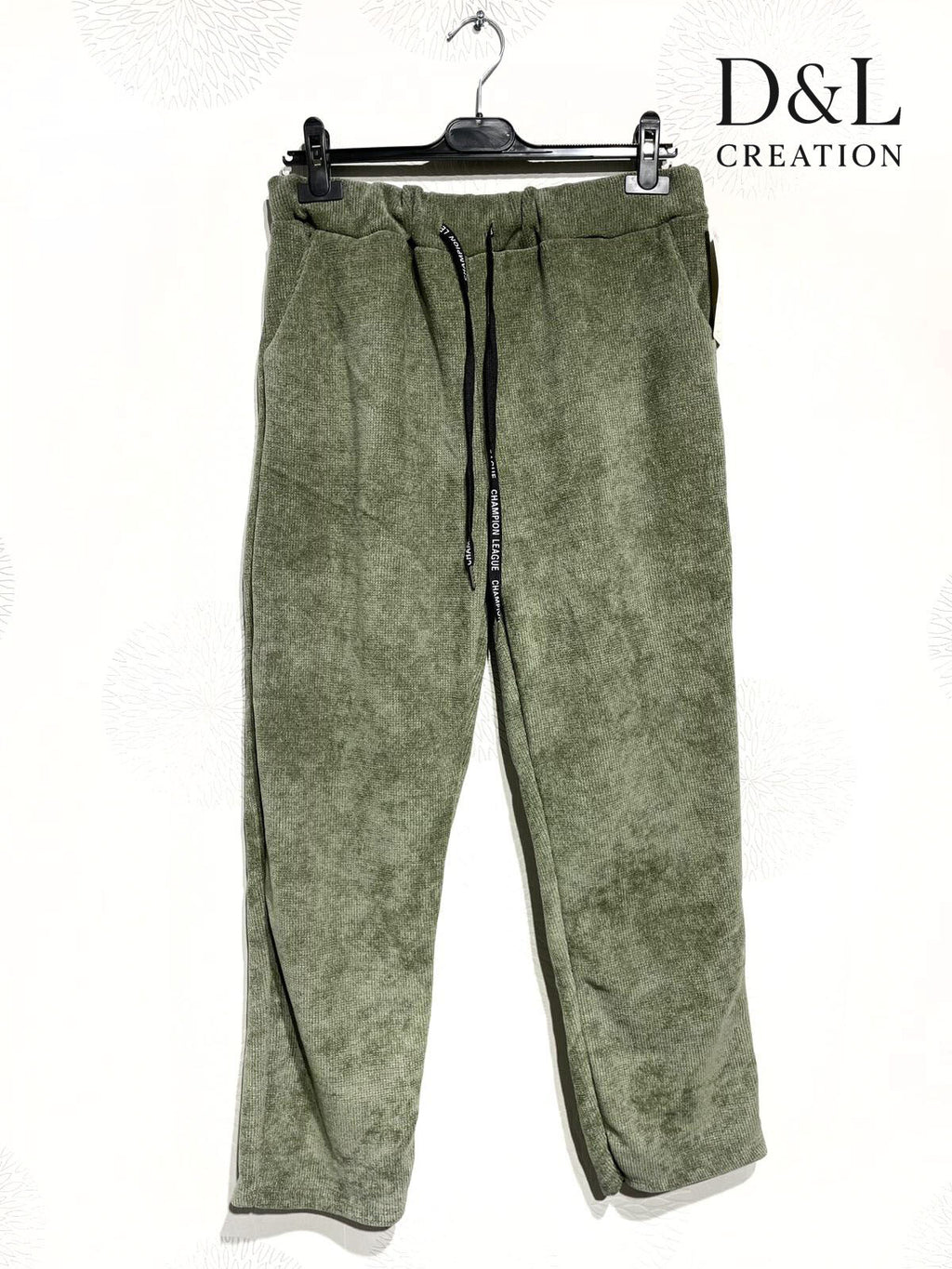 Velvet jogger-style pants sizes 38 to 50 i Stor Storlek