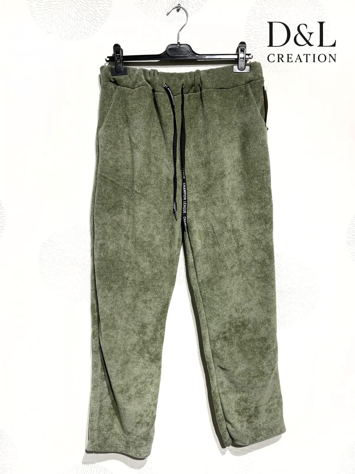 Velvet jogger-style pants sizes 38 to 50 i Stor Storlek