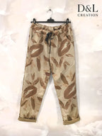 Plus Size Printed suede pants sizes 38 to 48