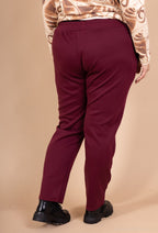 Sportbyxor i mjukt tyg med knappar och fickor, storlekar T38 till T50 i Stor Storlek