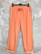 Plus Size United Byxor med Snörning och Fickor T38-T44