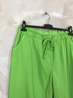 Plus Size Enkla Byxor med Dragsko