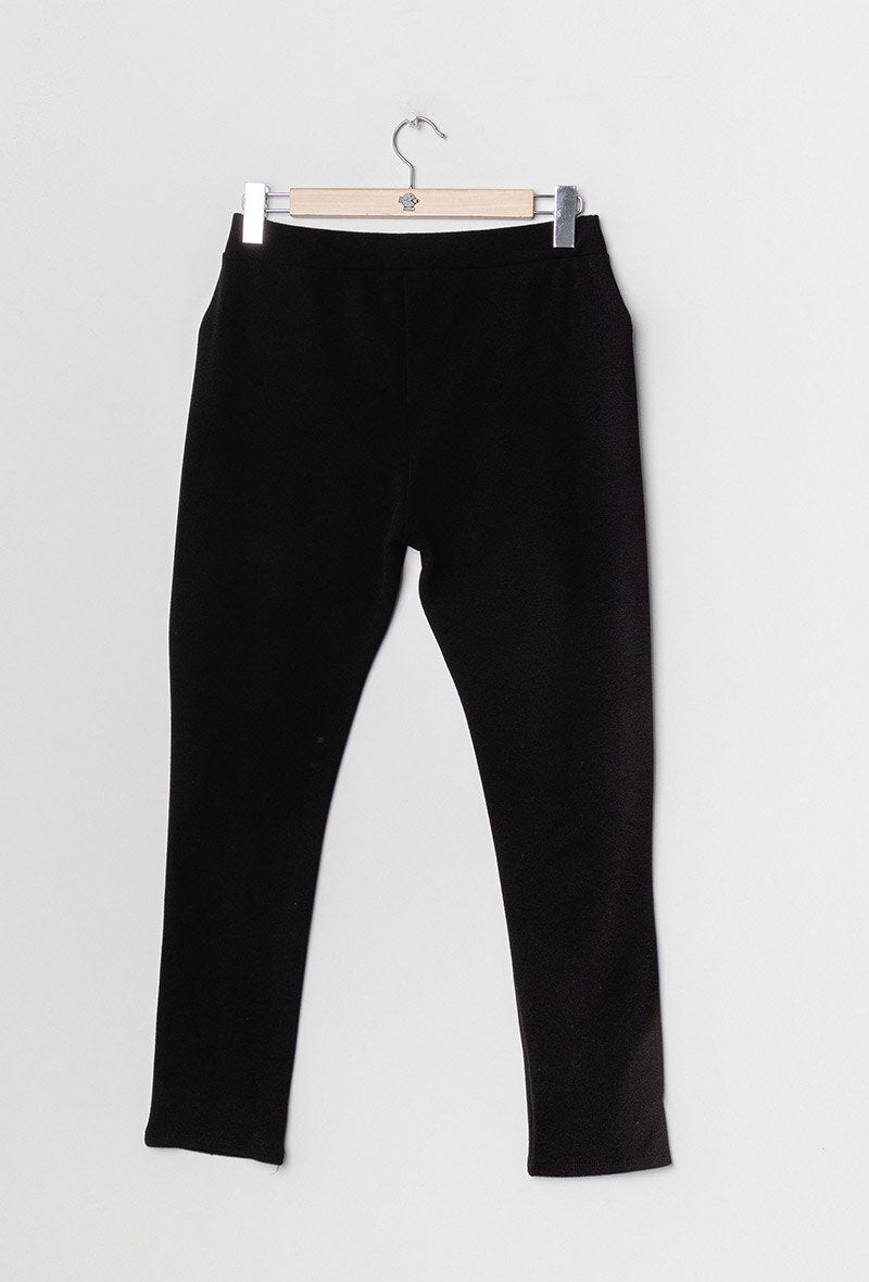 Plus Size Enkla Byxor med Dragkedjor