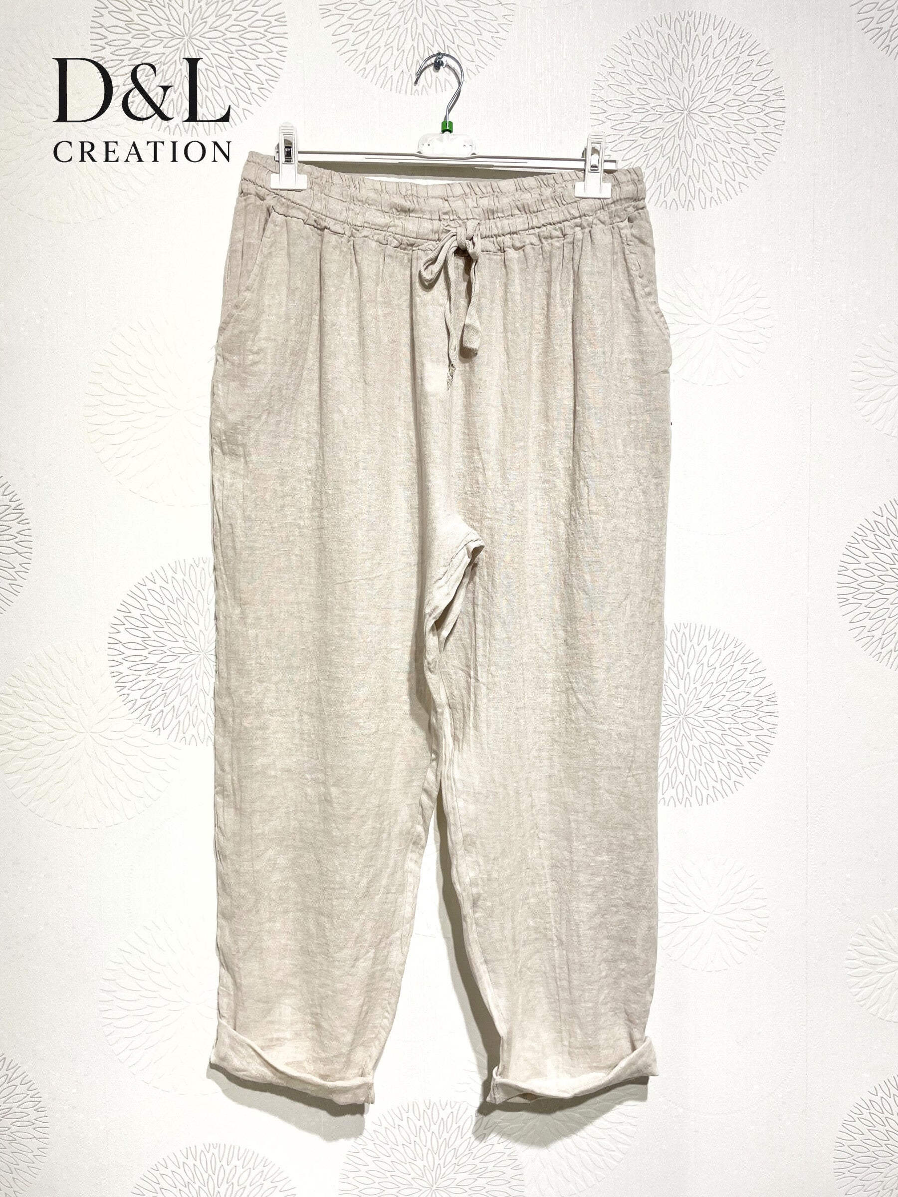 Plus Size Plain pants chinos cut in t40 t50 t40